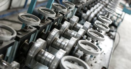 Perfiles de chapa de máquina de producción